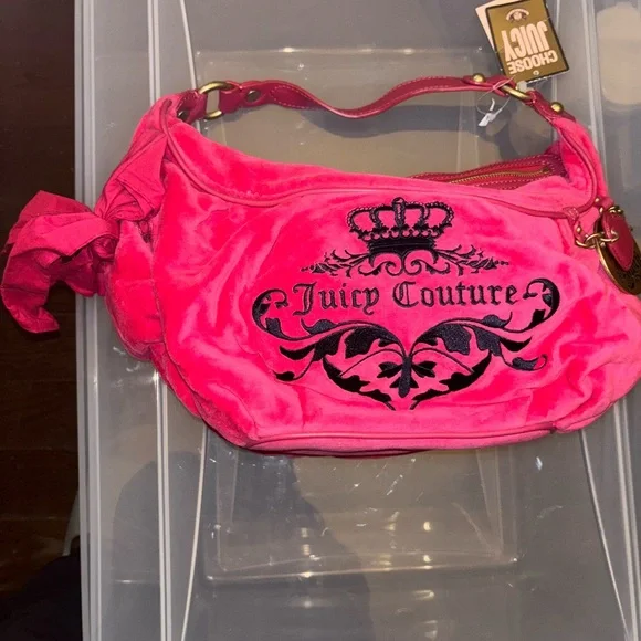 Juicy Couture Fuchsia Shoulder Bag, NWT - Picture 3 of 5